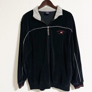 Vintage US Polo Assn Velour Track Jacket